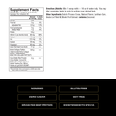 Spoken Grass Fed Beef Protein Chocolate — Supplement Facts