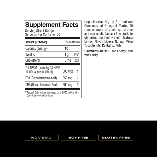 Spoken Pro Resolving Mediators + EPA/DHA (6 count case, 60ct bottles)