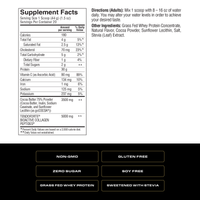 Spoken Grass Fed Whey Protein Chocolate — Supplement Facts