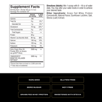 Spoken Grass Fed Whey Protein Vanilla — Supplement Facts