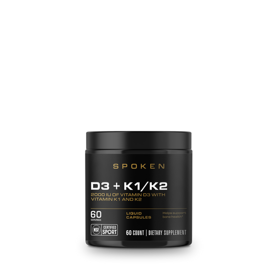 Spoken D3 + K1/K2 (6 count case, 60ct bottles)