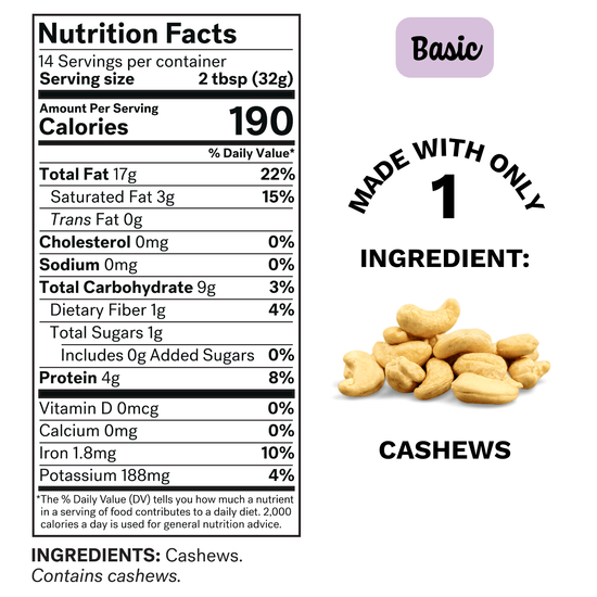 BASIC Cashew Butter - WHOLESALE