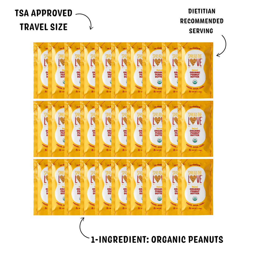 NAKED Organic Peanut Butter Single Serve Packets (30-Pack) - Wholesale