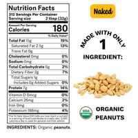 NAKED Organic Peanut Butter Pail 15 Pounds - Wholesale