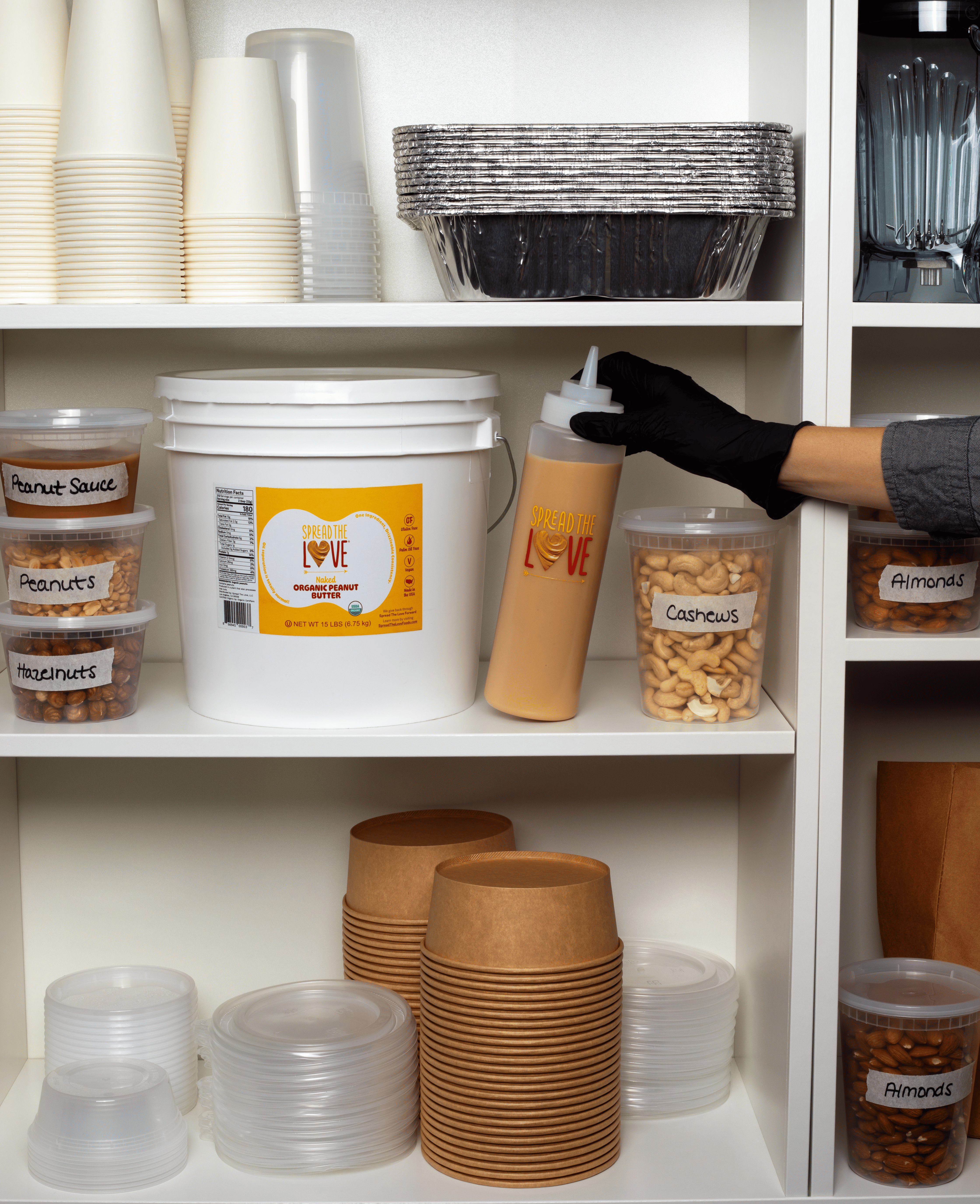 NAKED Organic Peanut Butter Pail 15 Pounds - Wholesale