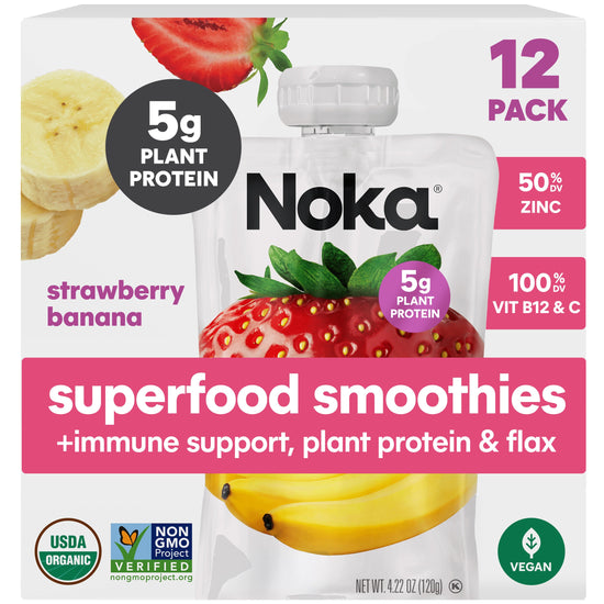 Noka - Strawberry Banana +Immune Support - 12pk