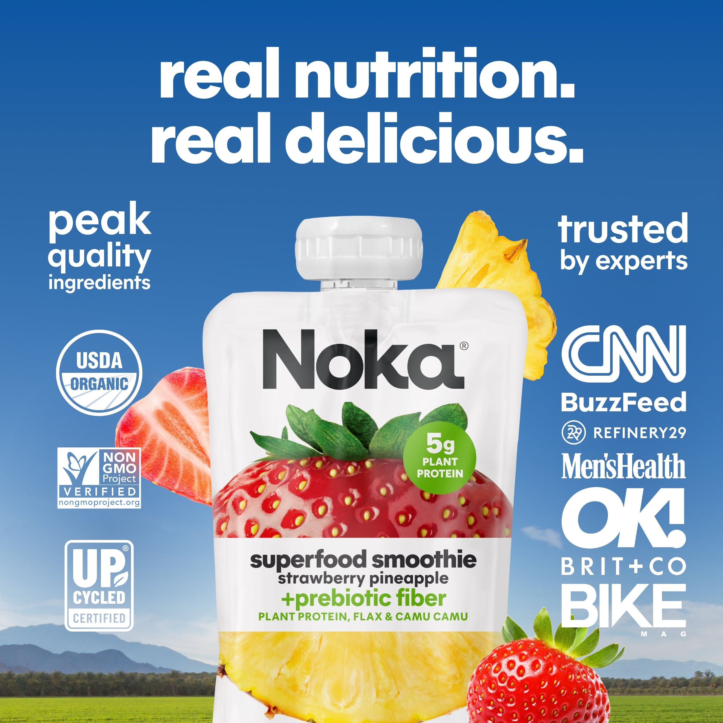 Noka - Strawberry Pineapple +Prebiotic Fiber - 12pk
