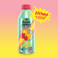 Strawberry Tangerine Yerba Mate - 150 mg Caffeine, 12 Bottles