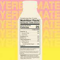 Strawberry Tangerine Yerba Mate - 150 mg Caffeine, 12 Bottles