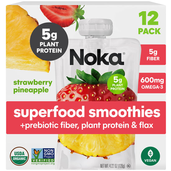 Noka - Strawberry Pineapple +Prebiotic Fiber - 12pk