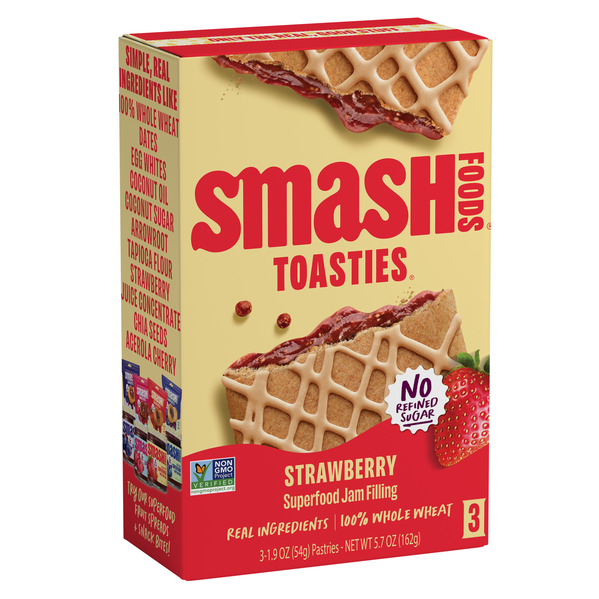 Strawberry Toasties 3 ct | Case of 6 Boxes