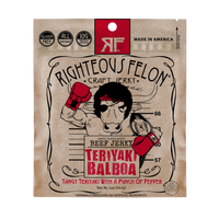Righteous Felon Teriyaki Balboa Beef Jerky 1oz (16ct)