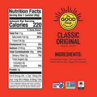 The Good Crisp Classic Original Potato Crisps Grab & Go Can 1.6oz (12ct)