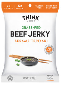 Sesame Teriyaki THINK Beef Jerky - 1 oz (50 Pack)