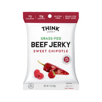 Sweet Chipotle THINK Beef Jerky - 1 oz (50 Pack)
