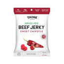 Sweet Chipotle THINK Beef Jerky - 2.2 oz (48 Pack)