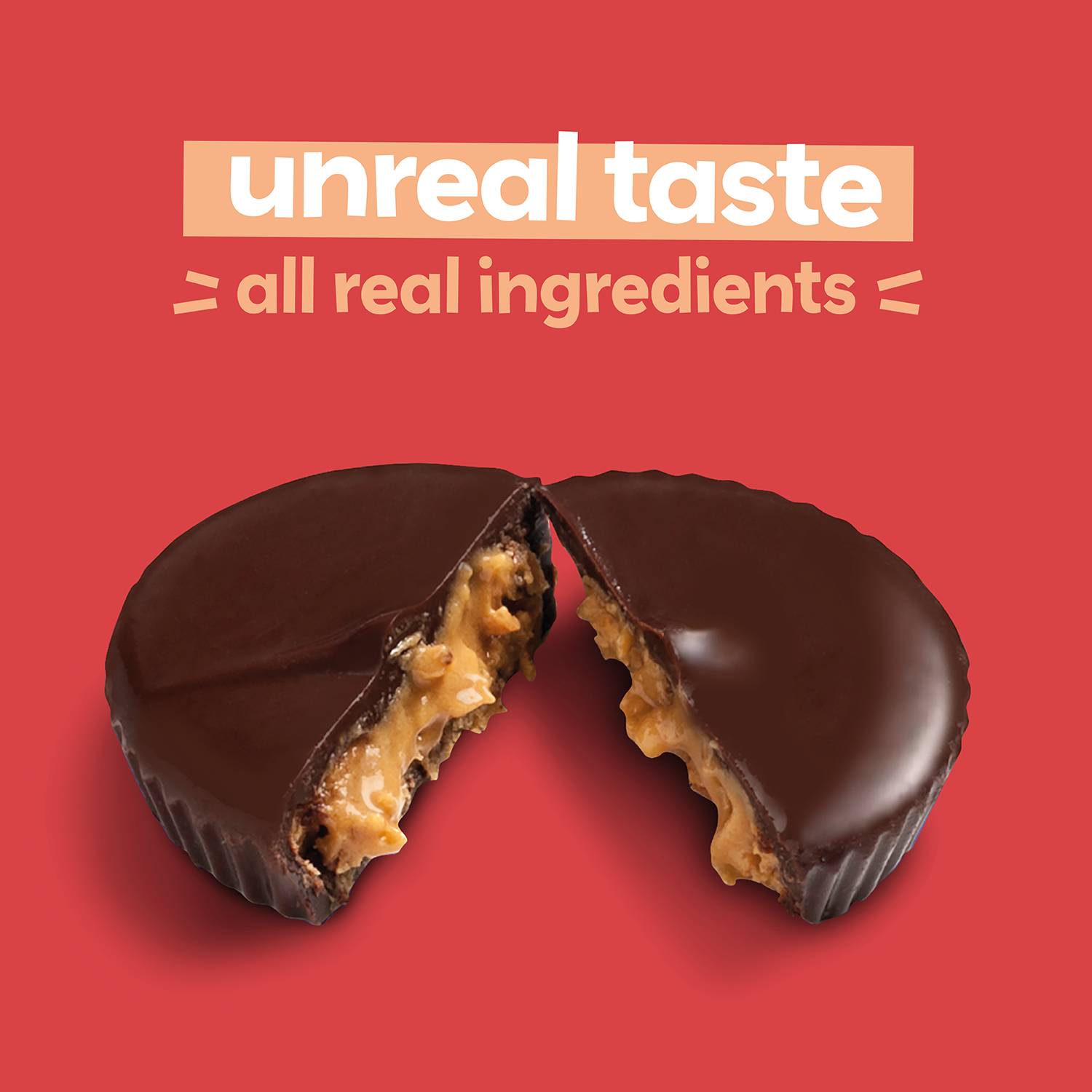 UnReal Mini Dark Chocolate Peanut Butter Cups 0.5oz (40ct)