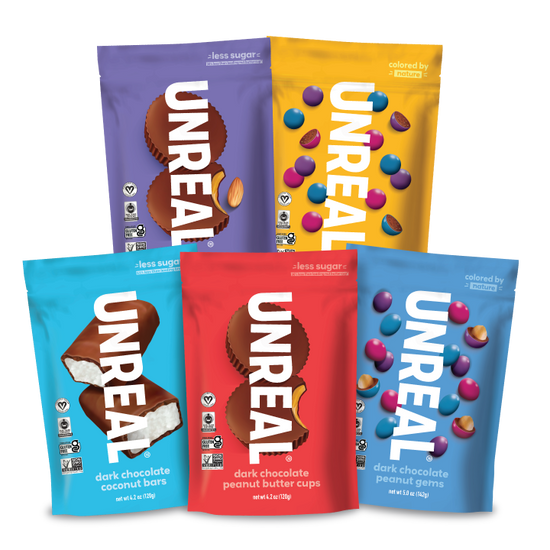 UNREAL - Dark Chocolate Variety Pack (5 Bags, 1 of Each Flavor)