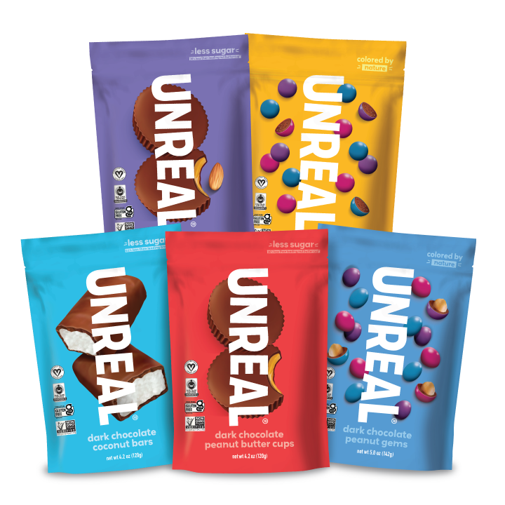 UNREAL - Dark Chocolate Variety Pack (5 Bags, 1 of Each Flavor)