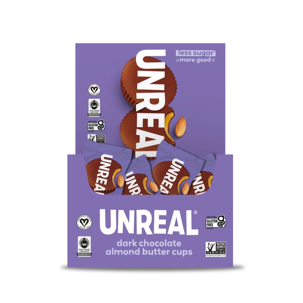 UnReal Mini Dark Chocolate Almond Butter Cups 0.5oz (40ct)