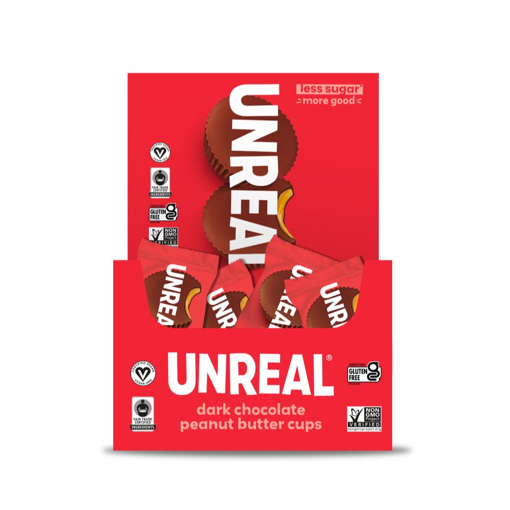 UnReal Mini Dark Chocolate Peanut Butter Cups 0.5oz (40ct)