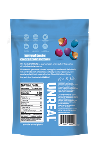 UNREAL - Dark Chocolate Peanut Gems (Case of 6 Bags, 5 oz each)