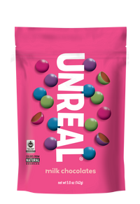 UNREAL - Milk Chocolate Gems (Case of 6 Bags, 5 oz each)