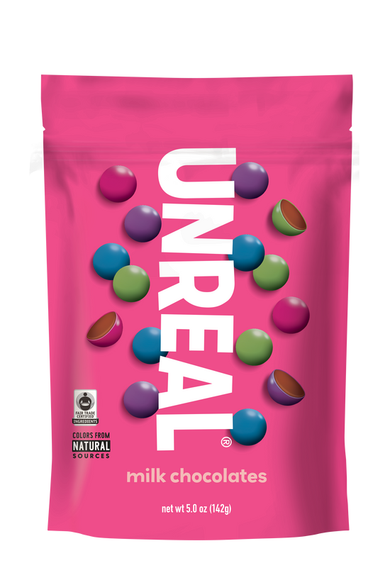 UNREAL - Milk Chocolate Gems (Case of 6 Bags, 5 oz each)