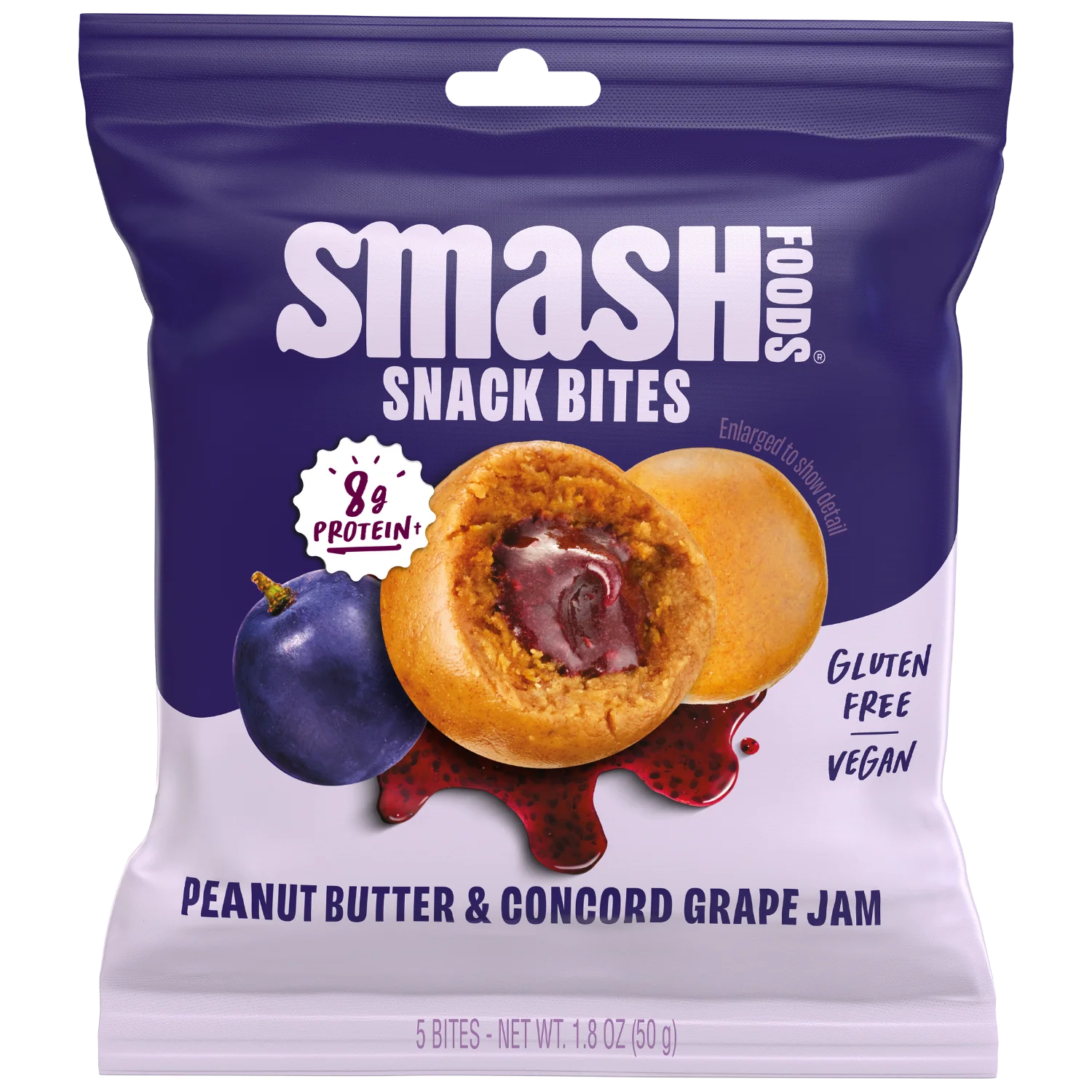 Peanut Butter Grape Protein Bites (8 Count)