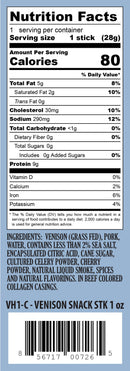 Pearson Ranch Venison Single Snack Stick - 24 Count Caddy