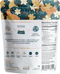 SEEDLY, Vanilla Quinoa Crunch, Dark Chocolate Bark, 3.6 Oz.