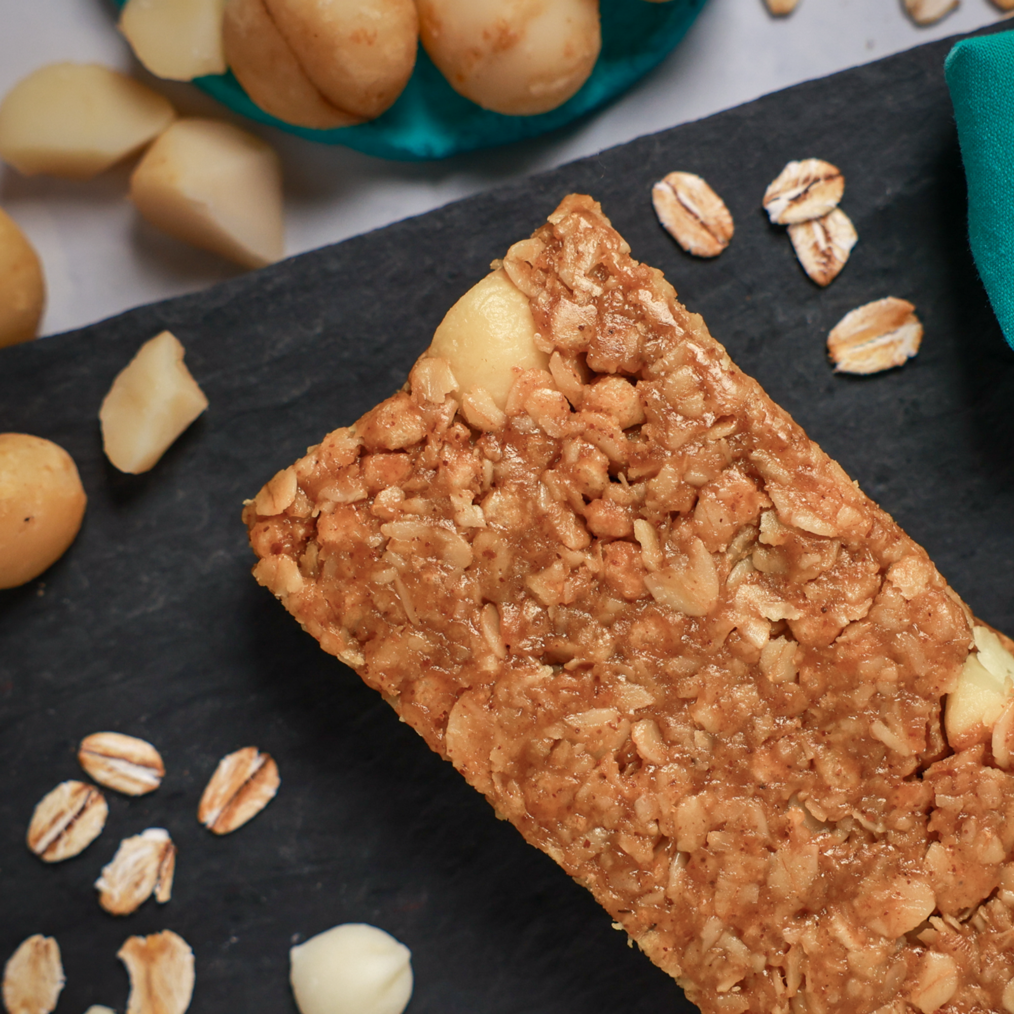 White Chocolate Macadamia Bars