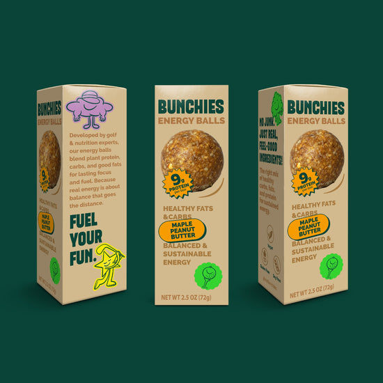 BUNCHIES Energy Balls – Maple Peanut Butter (24 sleeves of 3)