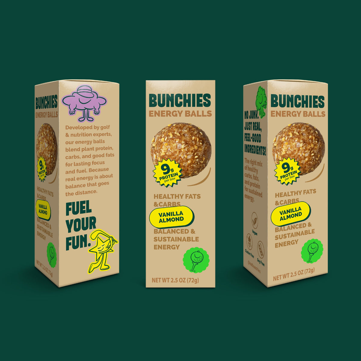 BUNCHIES Energy Balls – Vanilla Almond (24 sleeves of 3)