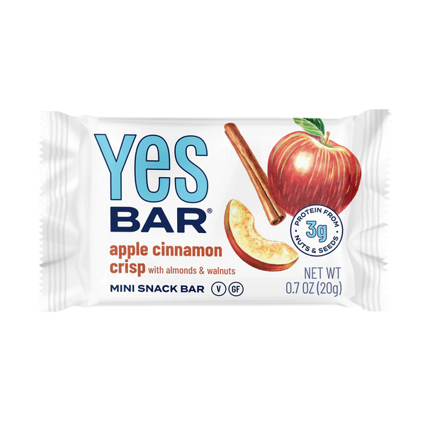YES BAR Apple Cinnamon Crisp 0.7oz MINIS (60 Pack)