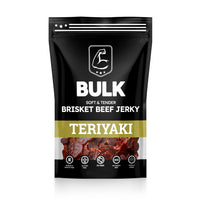 BULK All-Natural Teriyaki Brisket Jerky (Bulk sizes available)