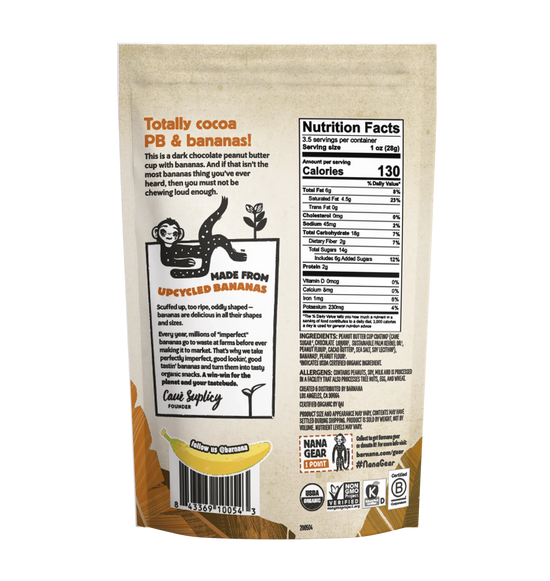 (100g, 12 Pack) Organic PB CUP Banana Bites