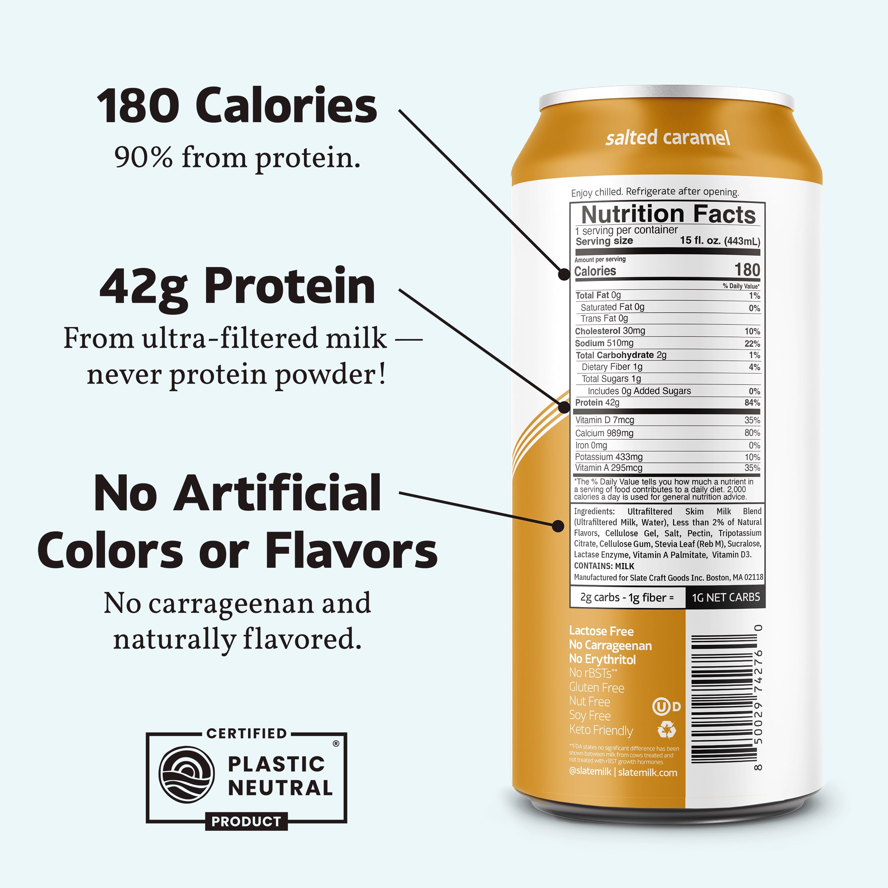 Salted Caramel 42G nutrition facts