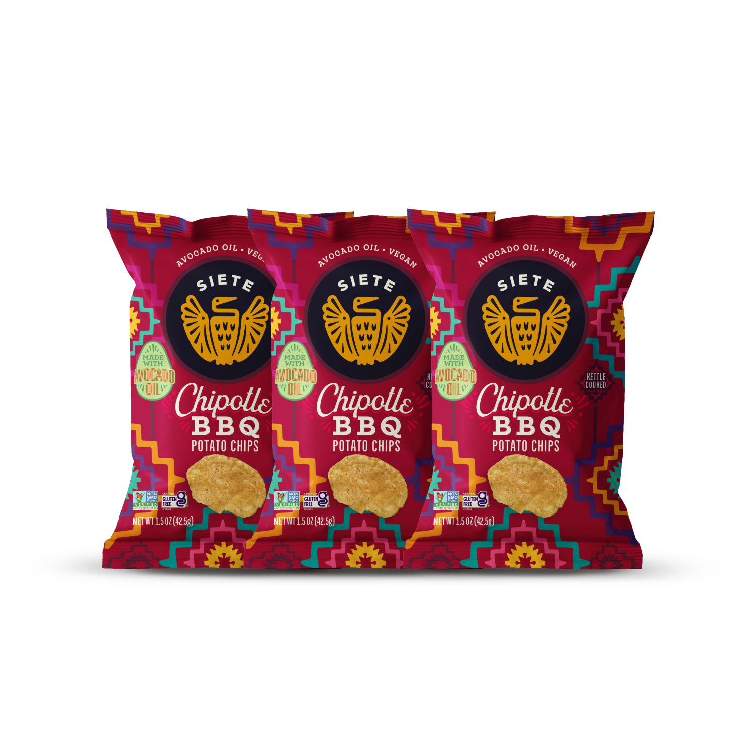 Kettle Cooked Chipotle BBQ Potato Chips 1.5 oz - 72 bags