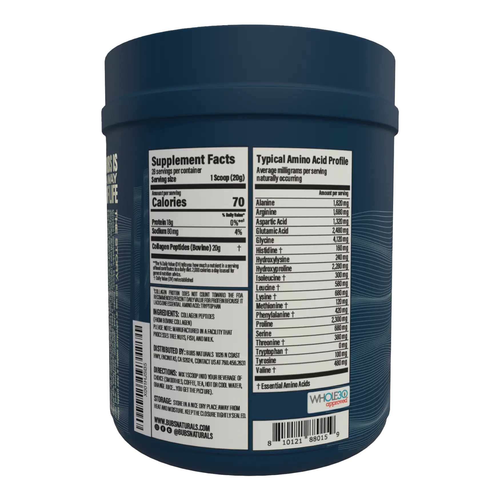 Collagen Peptides, 20oz CASE PACK (6)