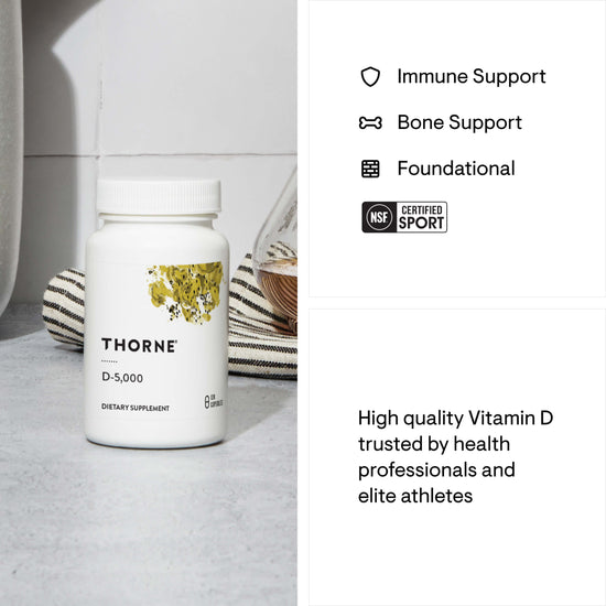 Vitamin D-5,000 - NSF Certified for Sport - 120 Servings
