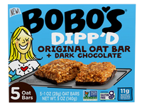 Bobos Dipp'd Original Oat Bar + Dark Chocolate (30 Pack)
