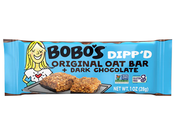 Bobos Dipp'd Original Oat Bar + Dark Chocolate (30 Pack)