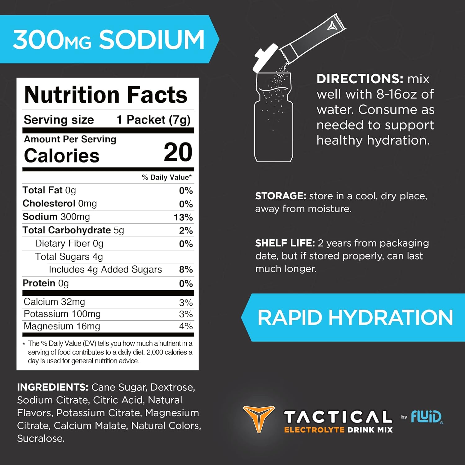 Tactical Electrolyte Drink Mix 400ct (pro price)