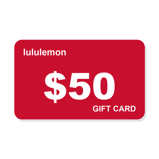 $50 lululemon Gift Card — GoGo SqueeZ Apple Apple Promo