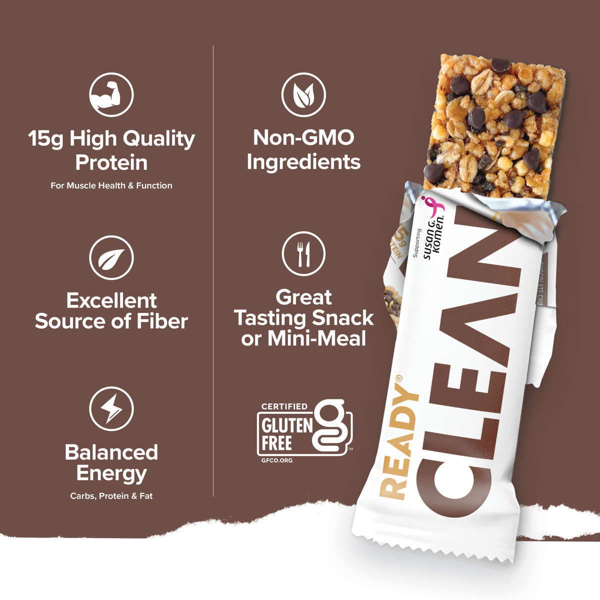Ready Clean Protein Bar - Chocolate Chip