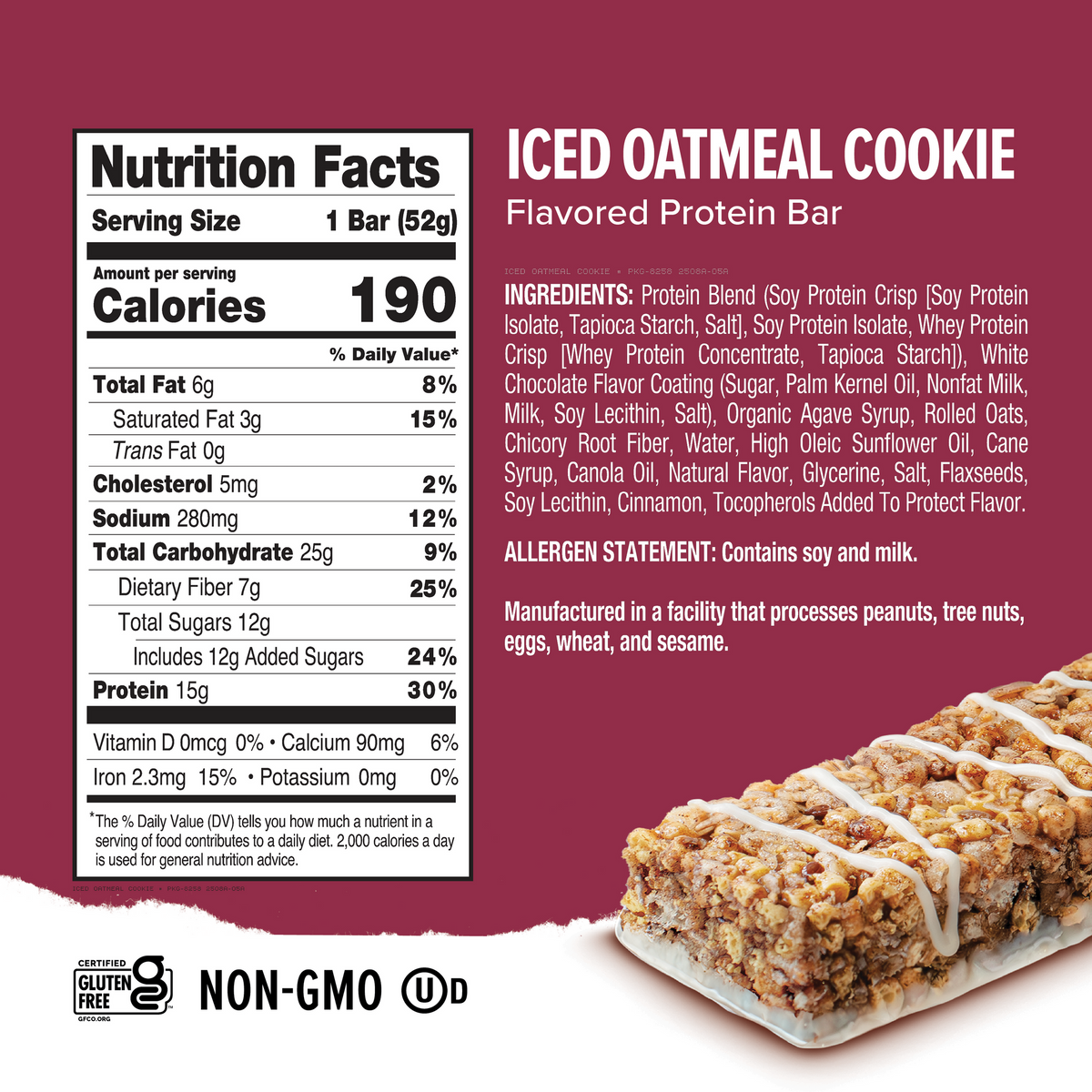 Ready Clean Protein Bar - Iced Oatmeal Cookie