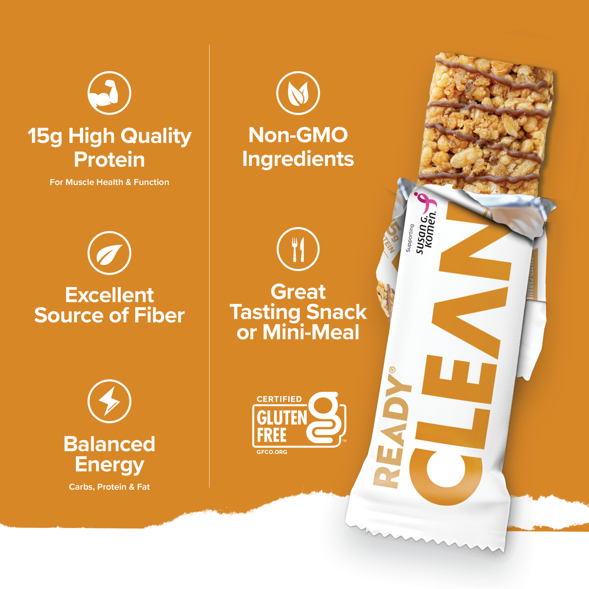 Ready Clean Protein Bar - Salted Caramel Cashew