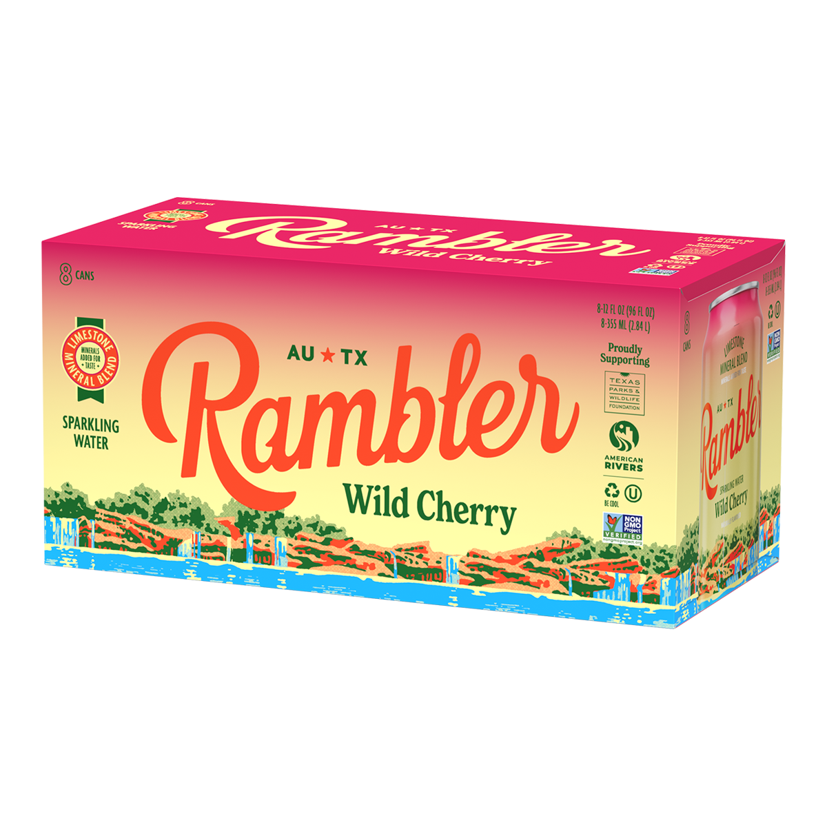 Wild Cherry Sparkling Water 8 Pack