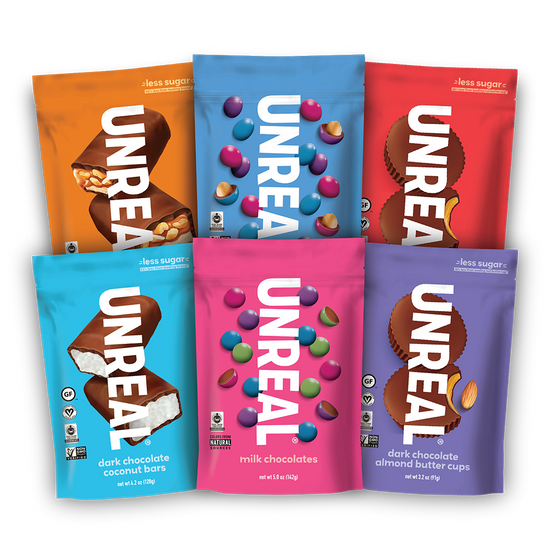 UNREAL - Complete Variety Pack (6 Bags, 1 of Each Flavor)